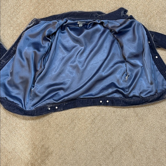 Sundance Wren Rayon/Silk Blue Velvet Jacket Medium - Picture 11 of 11